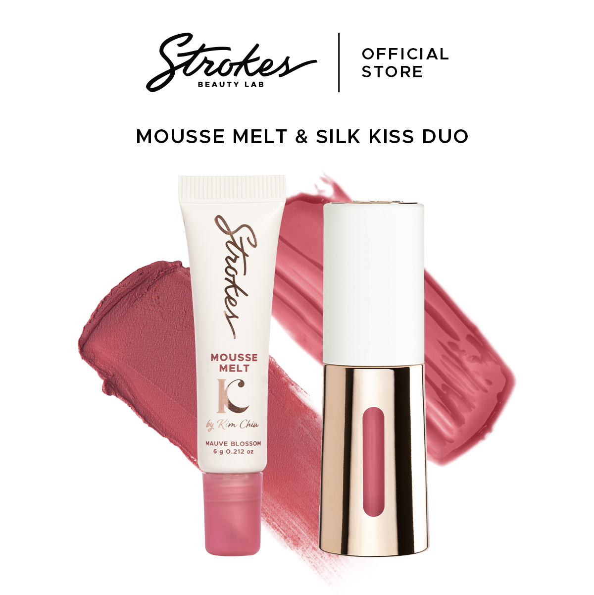 Discount on Strokes Beauty Lab  shoes - SKU: Strokes Pout & Plump Lip Combo - Silk Kiss Lip Oil x Mousse Melt