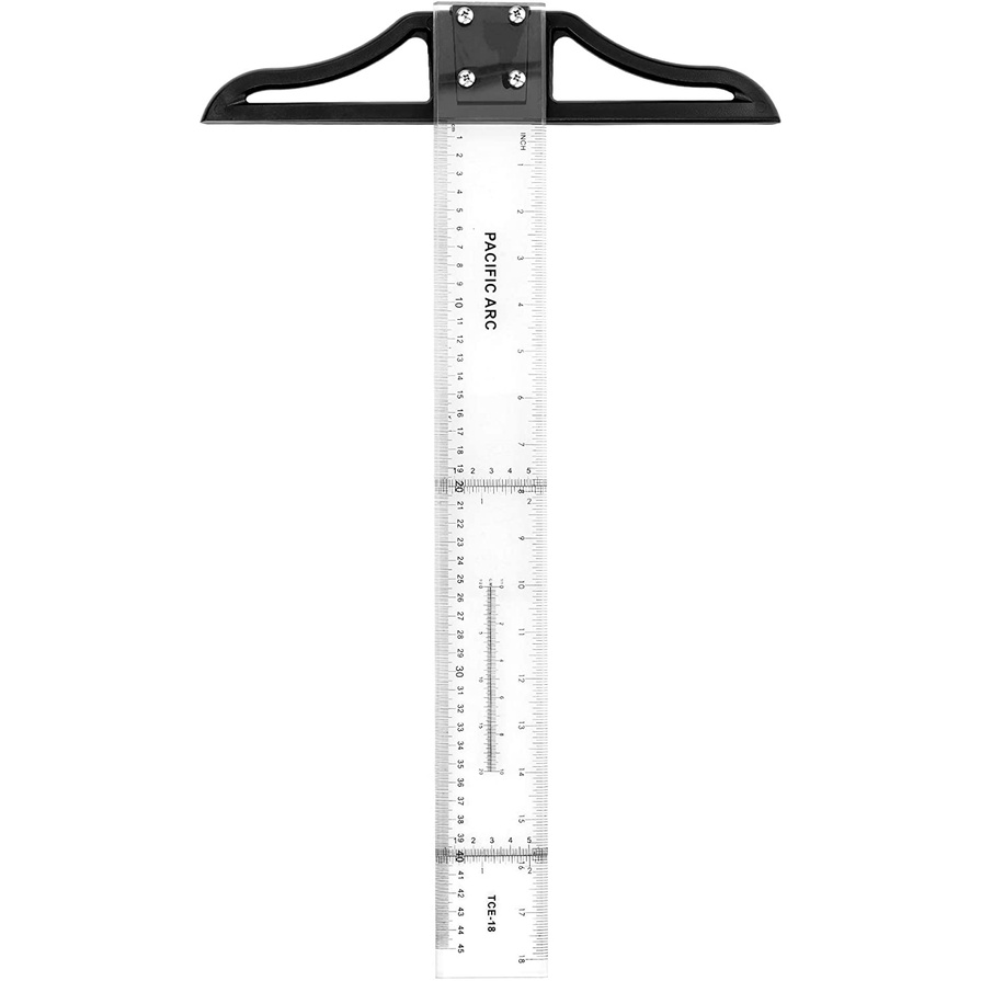 60cm/80CM T Square Ruler Acrylic Transparent T-Ruler for Art Framing and  Drafting Detachable Head