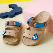 Popx Kids Baby Shark Summer Sandals, Lightweight Slip-on Slippers