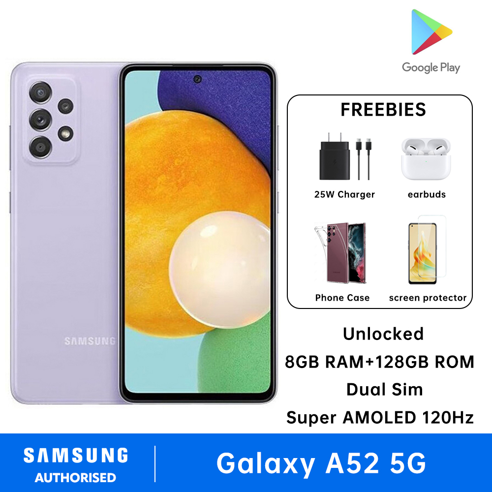 Samsung Galaxy A52 5G Smartphone Dual Sim 8GB RAM + 128GB ROM Support MicroSDXC Factory Unlocked Super AMOLED 120Hz Long Battery Life Cell Phone - Image 4