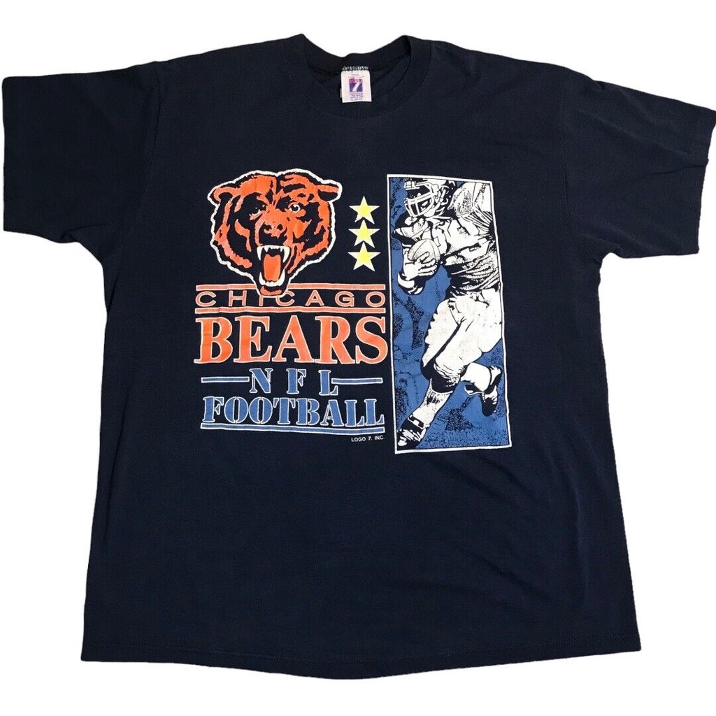 Vintage Chicago Bears Football T-Shirt by Logo 7