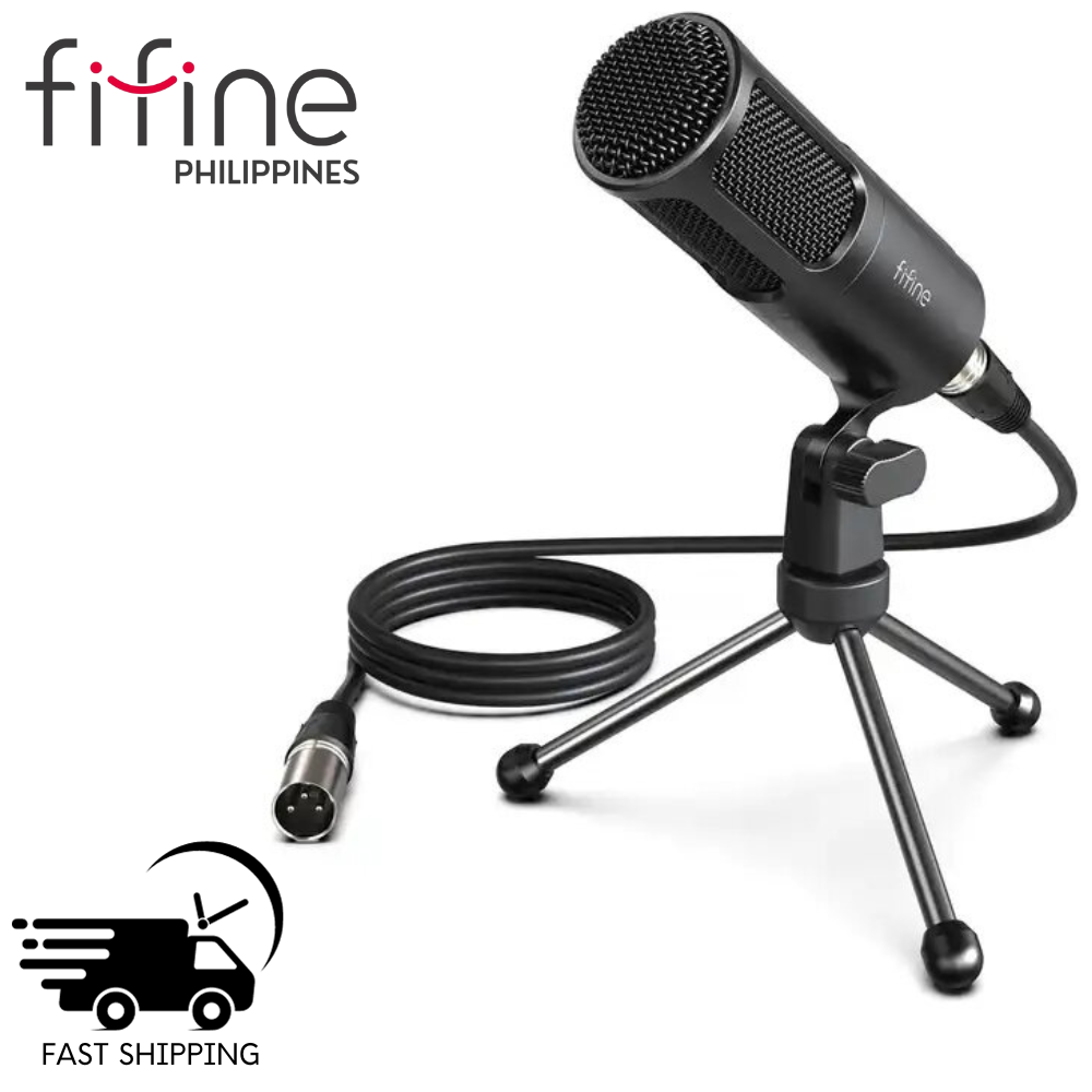 FIFINE K669B USB Metal Studio Recording Cardioid Condenser Microphone with  Gain Control, Tripod Stand for MAC or Windows laptop / PC for Streaming,  Voice Overs, , ASMR, Vlogging, Gaming, Podcast, Meeting, Online