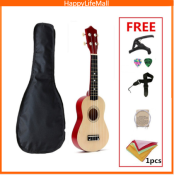 Free pick & bag! Soprano wooden Ukelele by 