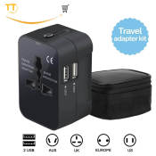Tri-Town Universal Travel Power Adapter - Plug for 200 Countries