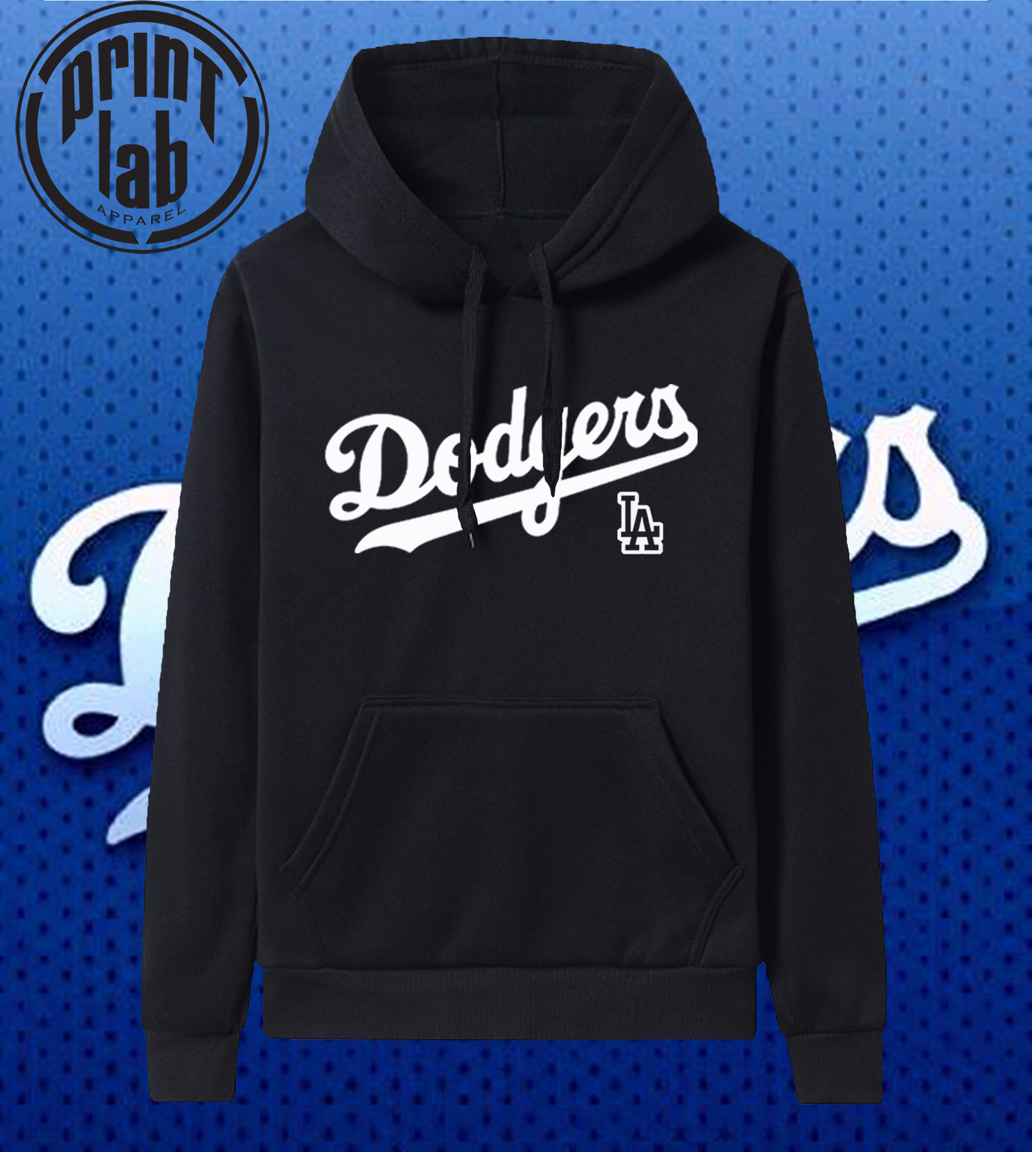 LOS ANGELES DODGERS CLASSIC FLC CROPPED PO HOODIE (DODGER BLUE