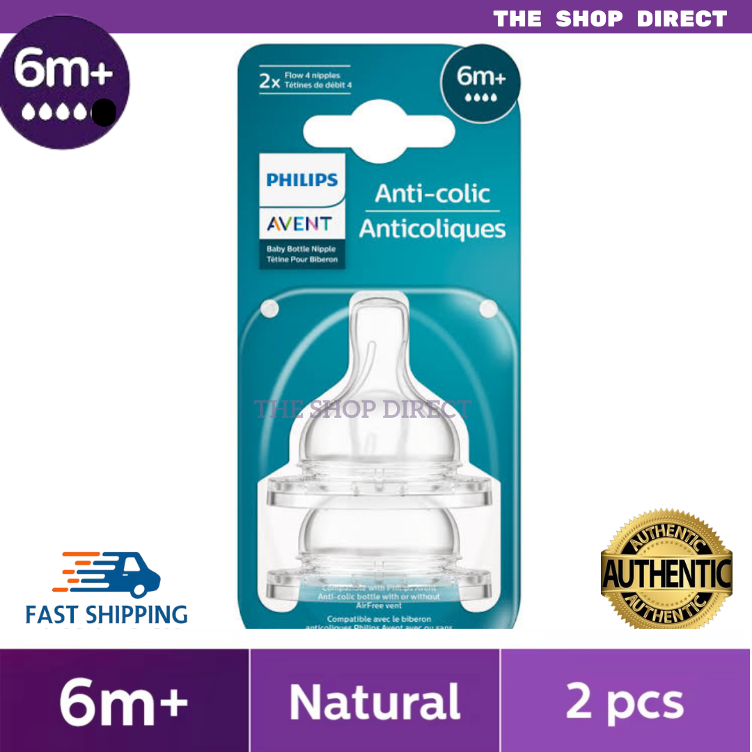 Avent Fast Flow Nipples 6M+ (2 Pack)