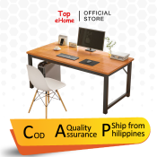 Topehome 140cm Office Desk for Home Study and Writing