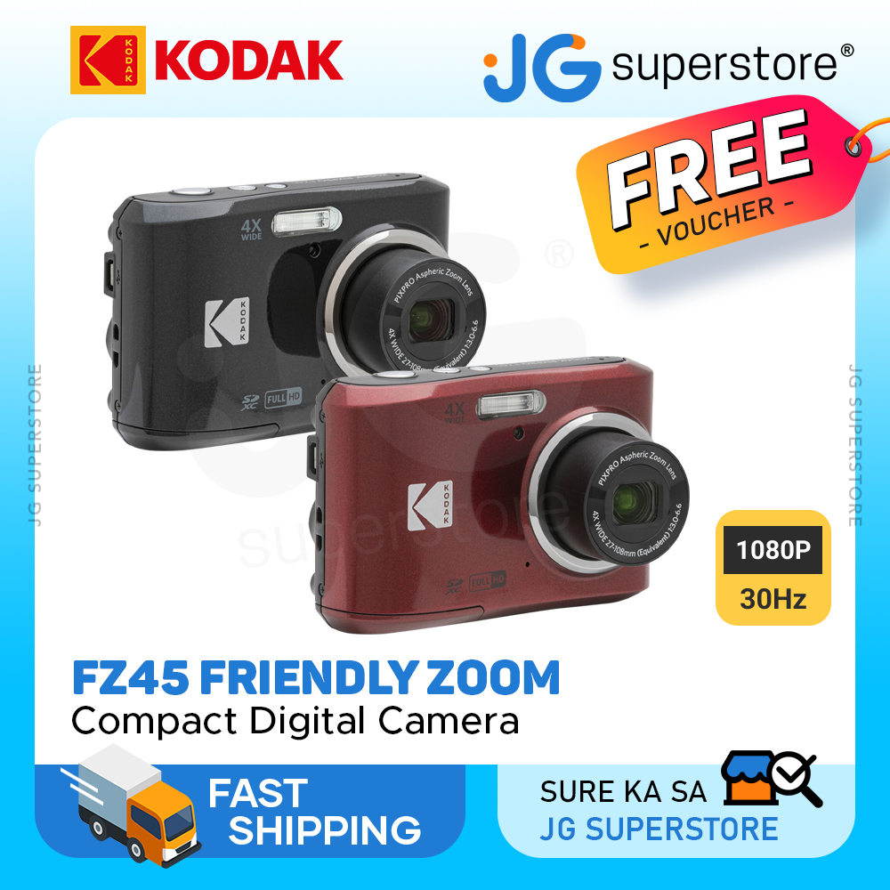 Kodak PIXPRO Friendly Zoom FZ43-BK 16MP Digital Camera with 4X Optical Zoom  and 2.7 LCD Screen (Black)