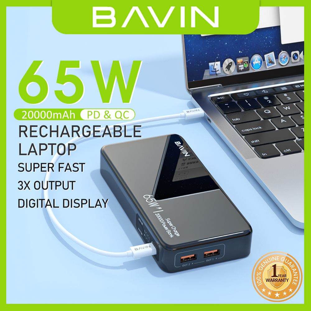 BAVIN 20000mAh Powerbank with Fast Charging and Multiple Outputs