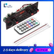 20W Amplifier DC 5V Bluetooth Decoder Board 6.5mm Microphone FM Radio TF Usb Car Audio Music Player Speakers Volume Control Diy With Remote Control