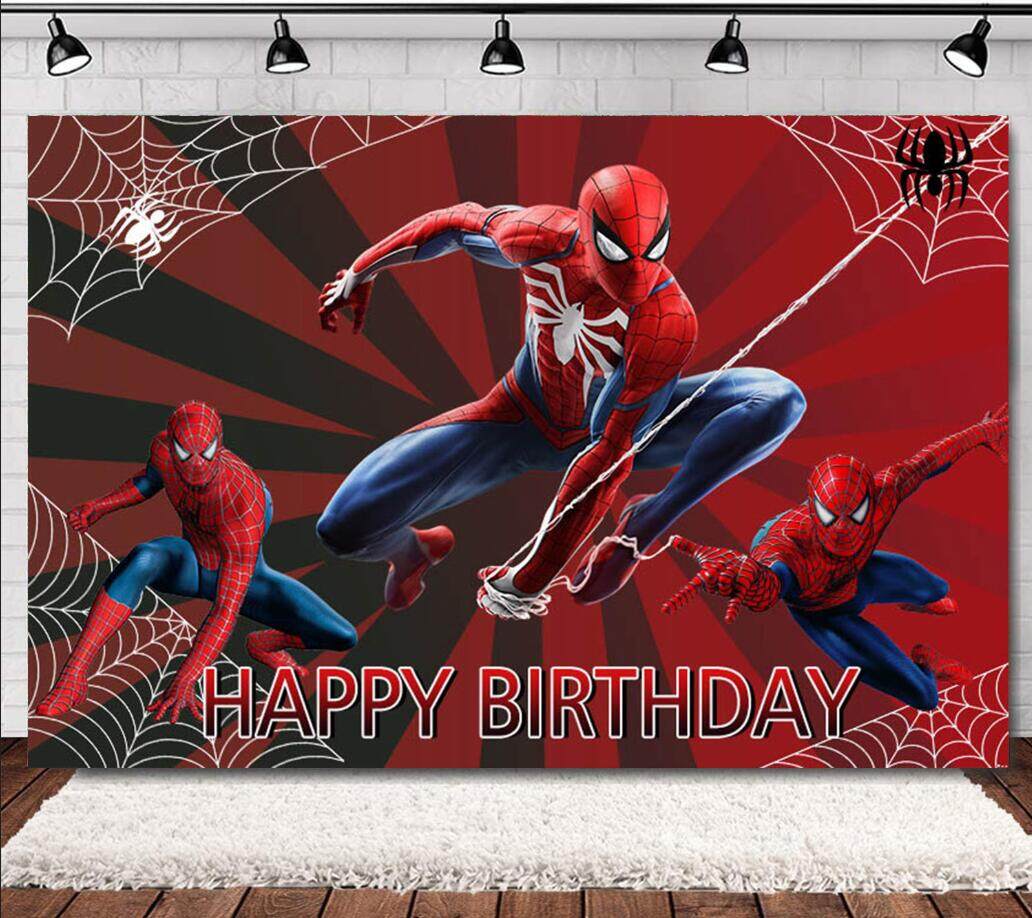 Spiderman Layout Template Spiderman Background For Birthday Tarpaulin Layout ...