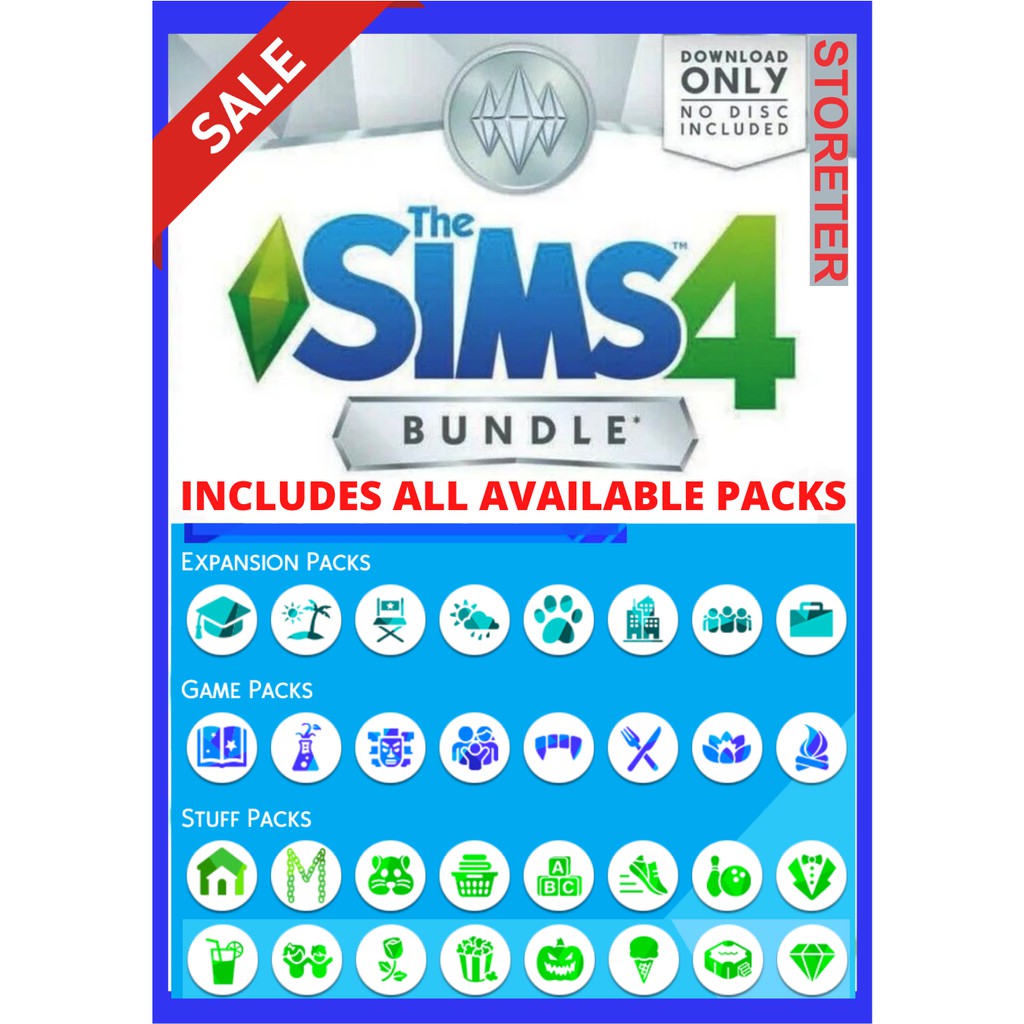 the sims 4 all expansions and stuff packs download