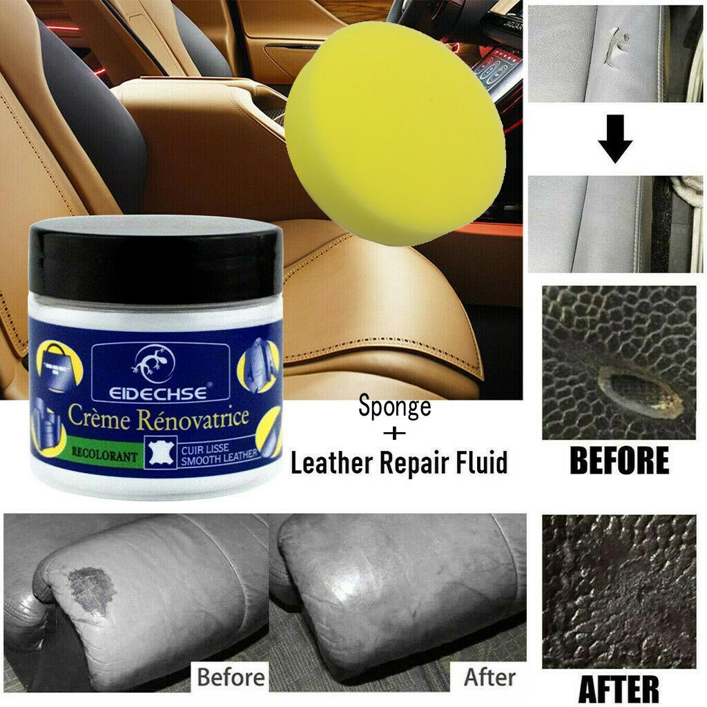 Irvingshop Reconditioning Leather Cream Sponge Set Vinyl Repair