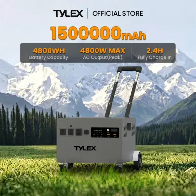 Tylex XP4800 Portable Power Station 3600W 4800WH LIFEPO4 Solar Generator Ups Home
