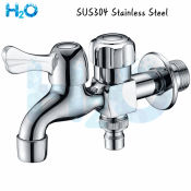 304 Stainless Steel 2 Way Faucet Valve - 