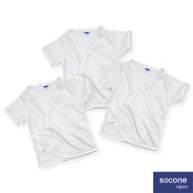 Socone Newborn Cotton T-Shirt Set - 3 Short Sleeves