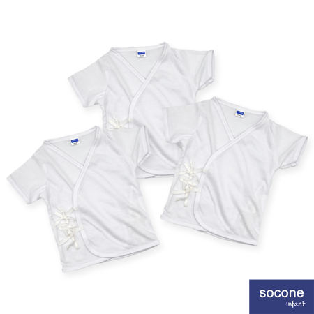 Socone Newborn Cotton T-Shirt Set - 3 Short Sleeves