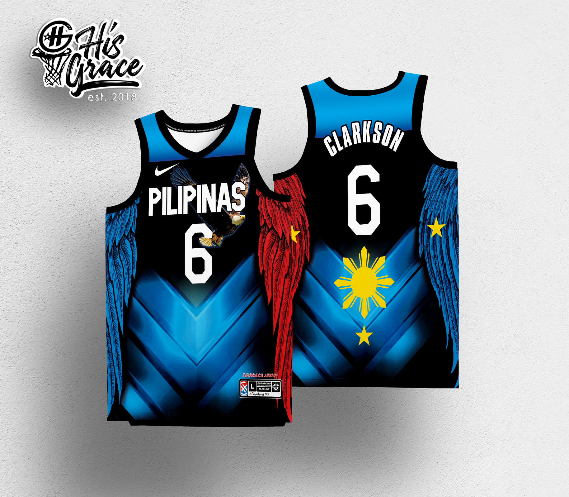 Subliminator Guahan Tribal Blue Basketball Jersey S