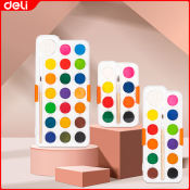 Deli 21 Solid Watercolor Paint Set, High-Quality and Fashionable