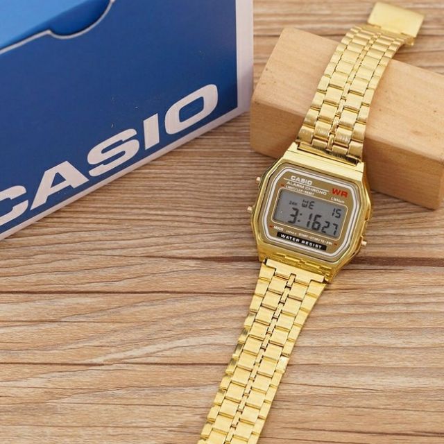 Casio a159w gold sale