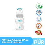 Pur Advanced Plus Slim Neck Feeding Bottle - 4oz / 125ml.