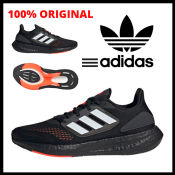 Adidas Men's Pureboost 22 Running Shoes in Black