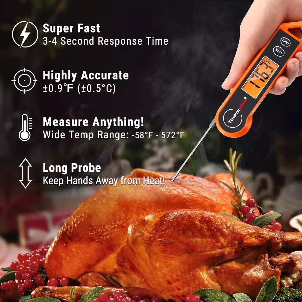 ThermoPro TP03A Digital Instant Read Food Meat Thermometer for