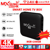 MX Q PRO 4K Ultra HD 5G TV Box with Keyboard