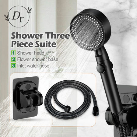 Turbocharged Shower Head with Hose by 