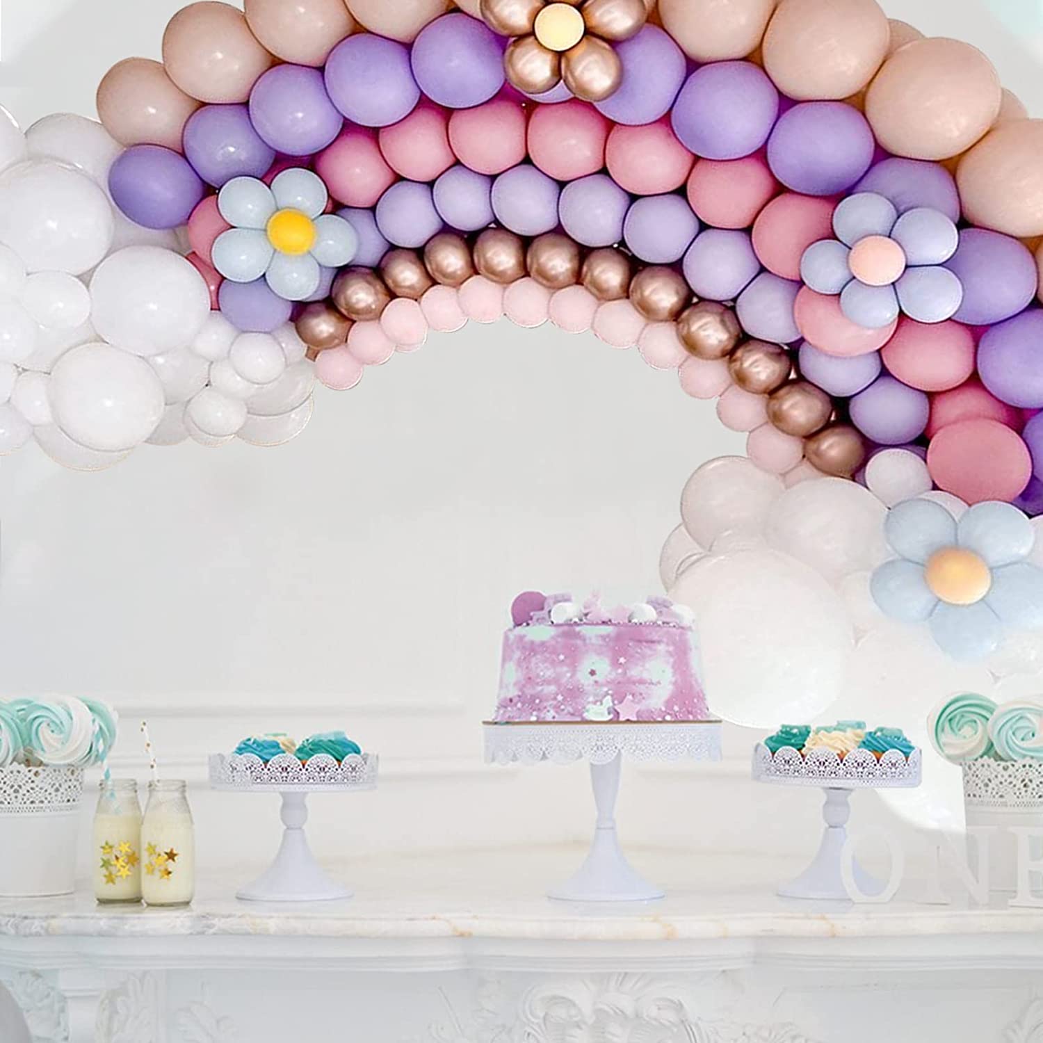 Balloon Decoration Baby Shower Decorations Rainbow Arc En Ciel En - Main Image