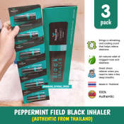 Precious Peppermint Field Black Inhaler - Natural Nasal Relief