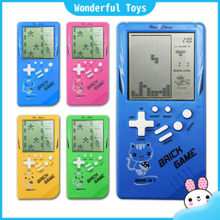 Classic Handheld Brick Game Device for Kids - Vintage Style