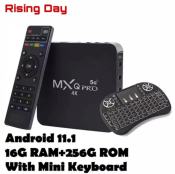 M.XQ PRO 5G 256GB 4K Android TV Box + Mini Keyboard