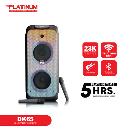 Platinum Karaoke DK88 Party Speaker with Built-in Karaoke