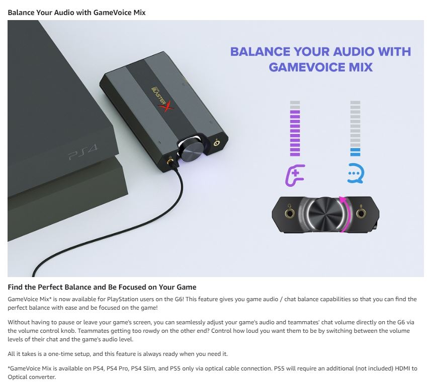 Gamedac Best Ps4 Dac Amp Sound Blasterx Game Dac Amp Sound Blaster