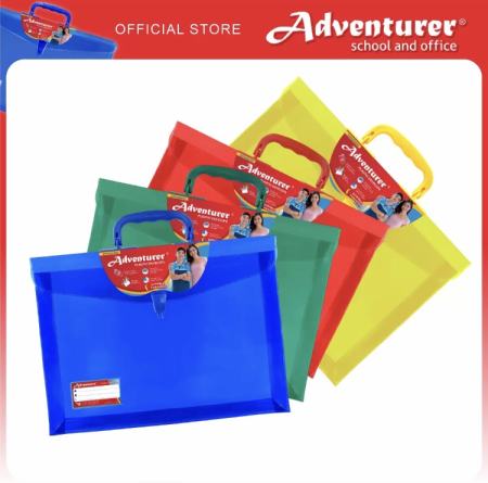 Adventurer Expanded Plastic Envelope Colored with Handle