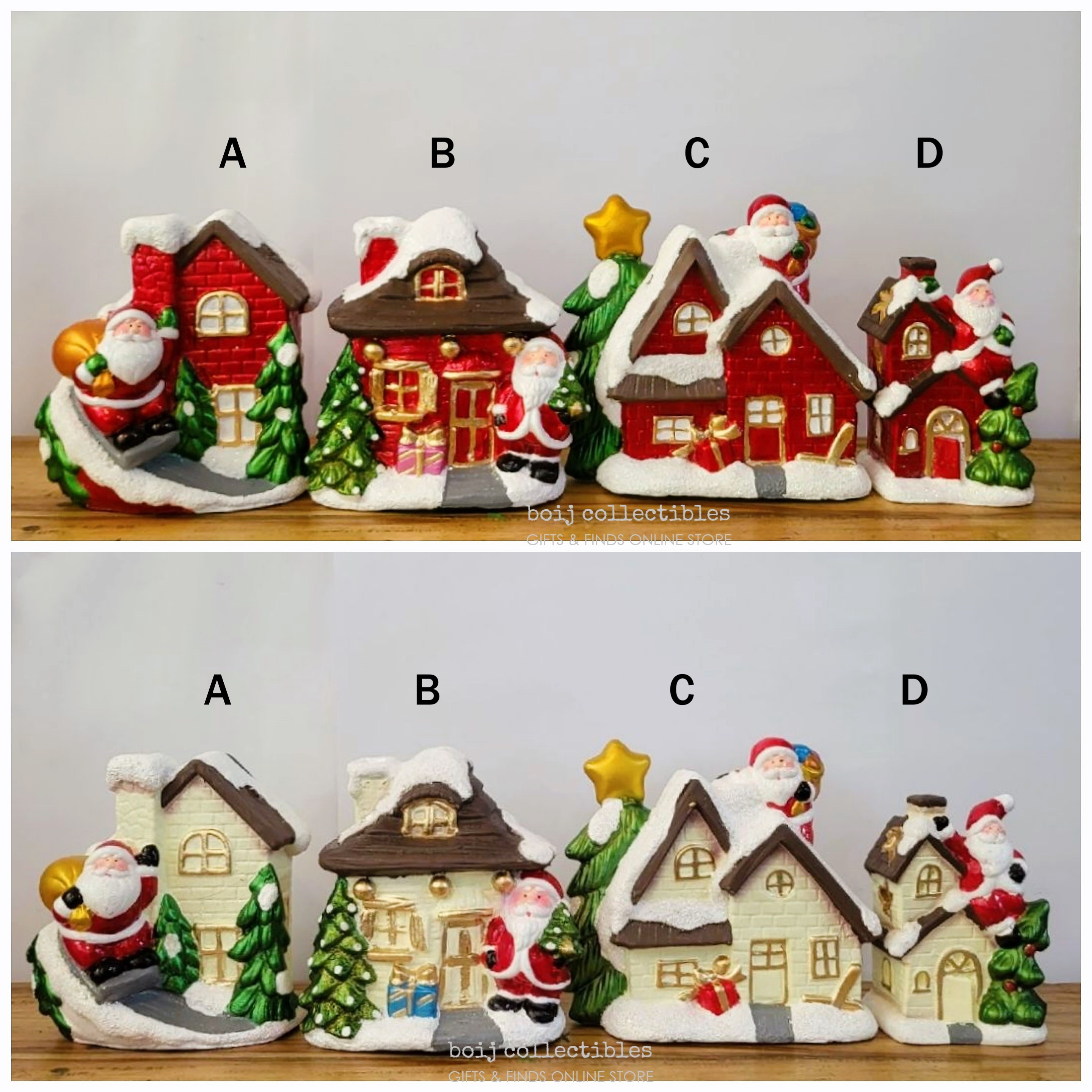 Product photo of Christmas Village House with Santa (6-7 in) from its Lazada listing