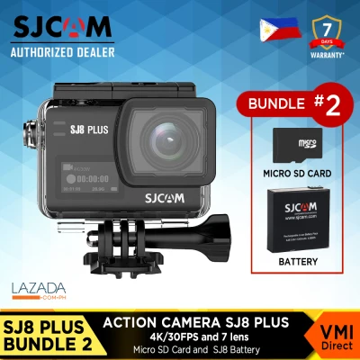 SJCAM SJ8 Plus 4k 30fps Dual Screen Wifi Action Camera with Optional Bundle Accessories / VMI DIRECT (2)