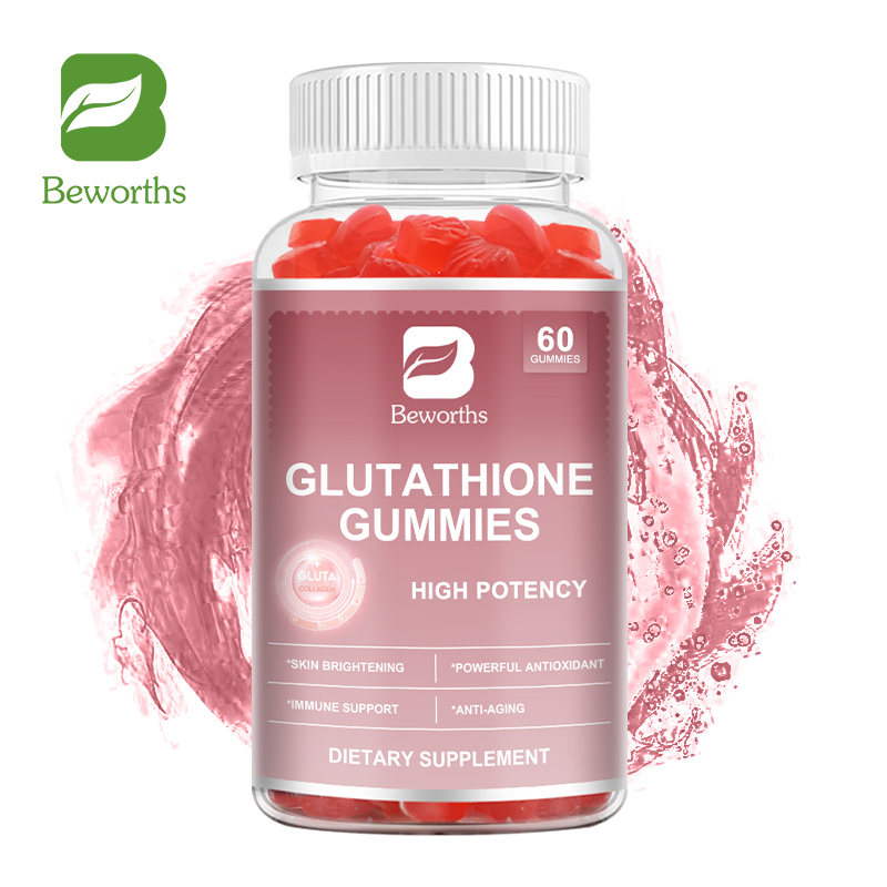 BEWORTHS Glutathione Gummies 500mg với Marine Collagen Vitamin C & E giúp chống oxy hóa, chống lão hóa, làm trắng da, làm sạch gan, hỗ trợ miễn dịch