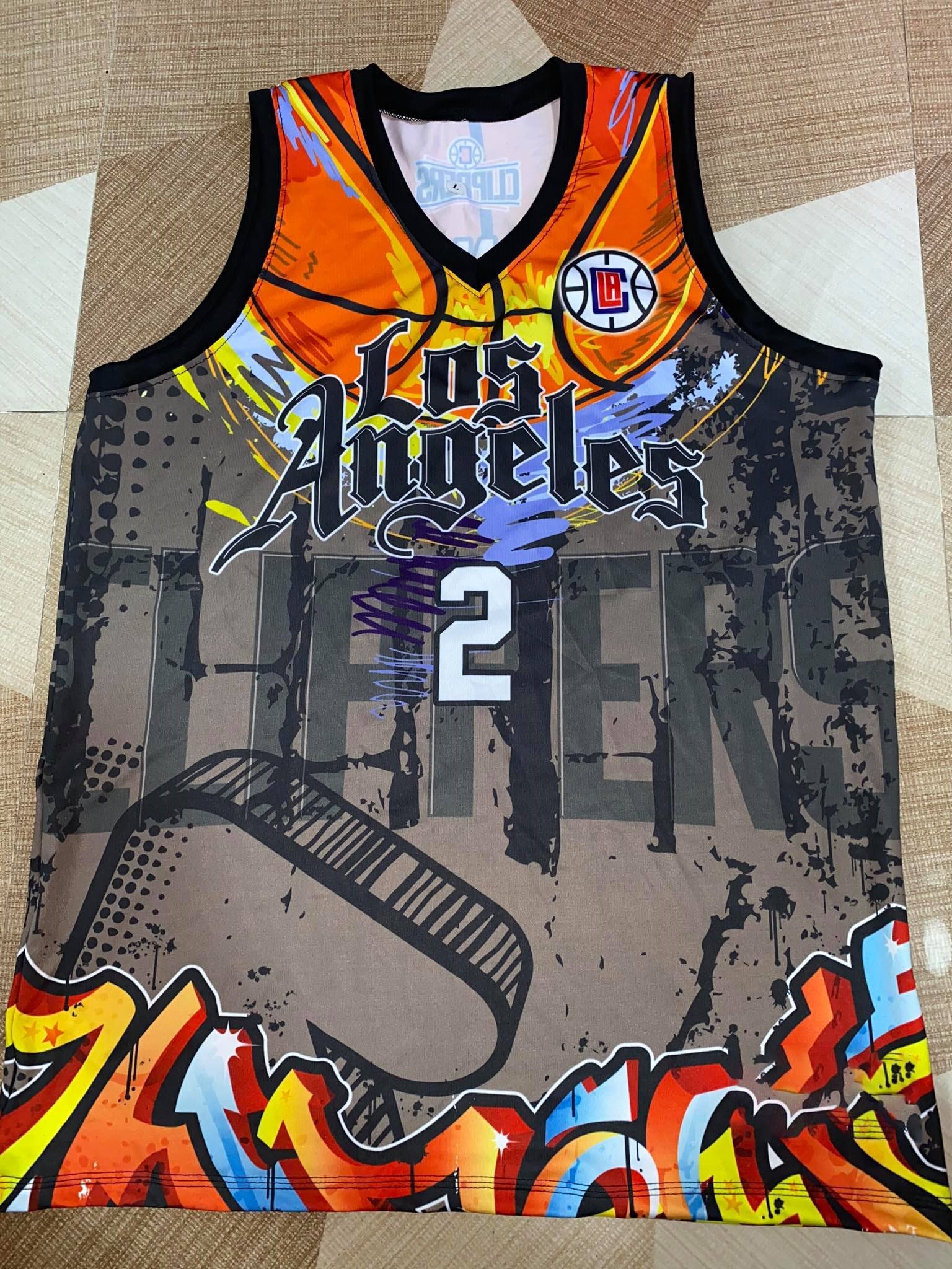 NORTHZONE NBA Los Angeles Clippers x Bandana Westbrook Customized design  Full Sublimation Jersey