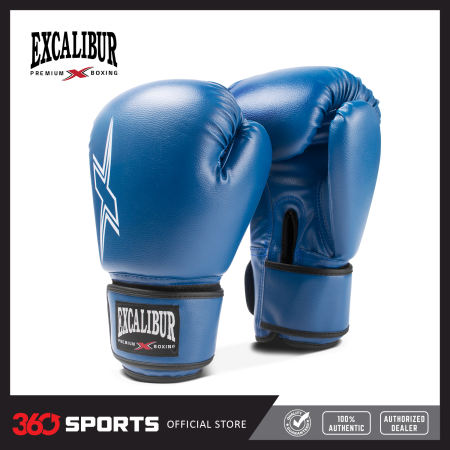 Excalibur CHALLENGER 8054 Premium PVC Boxing Gloves - Blue
