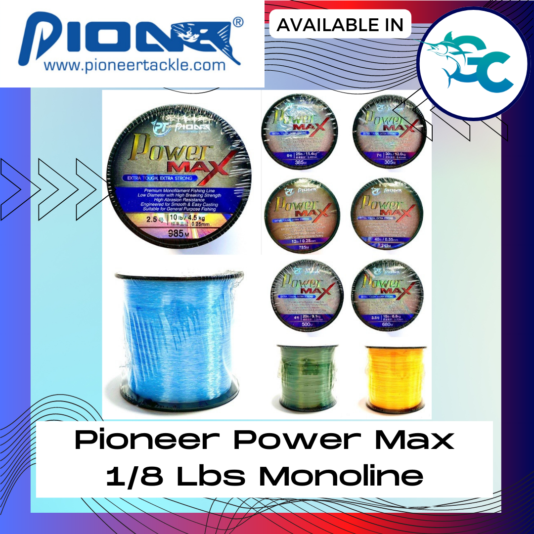 Pioneer High Abrasion 600m Clear Fishing Line 0.25mm - 10lb/4.5kg