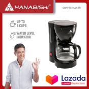 Hanabishi Coffee Maker HCM-10B | 800ML Capacity, Anti-Drip Coffee