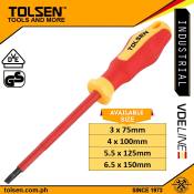 Tolsen VDE 1000V Magnetic Flat Screwdriver, GS Certified