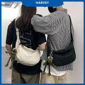 Japanese Street Fashion Canvas Messenger Bag for Men and Women