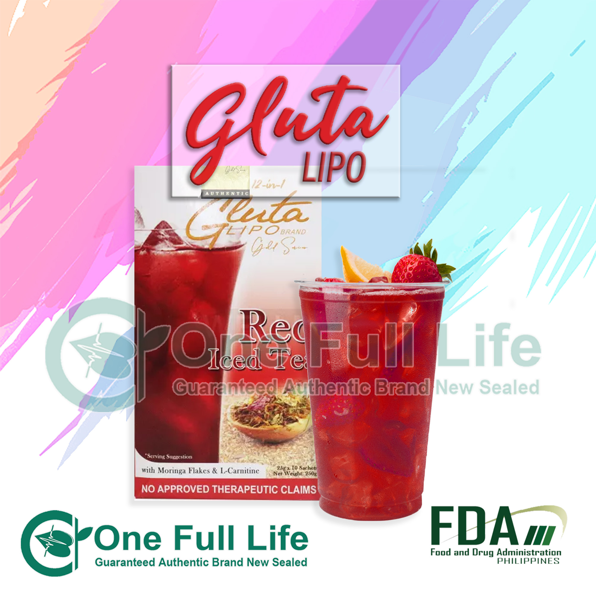Gluta Lipo Gold Series Red Iced Tea