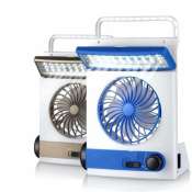 BR Solar 3-in-1 Rechargeable Fan with Lamp and Flashlight