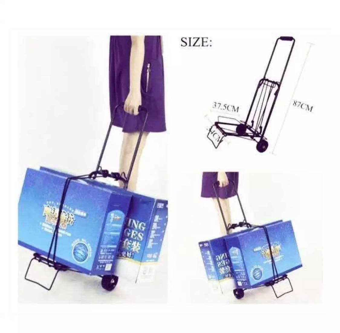 folding luggage trolley aluminium