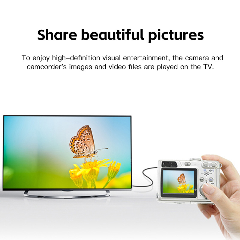 Subtel Câble Mini HDMI Type C 3m Compatible Avec Nikon D3400 D3500 D5