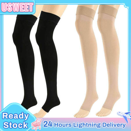 "Open Toe Compression Socks for Varicose Veins, Unisex"